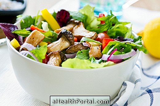 Pilzsalat, um Gewicht zu verlieren